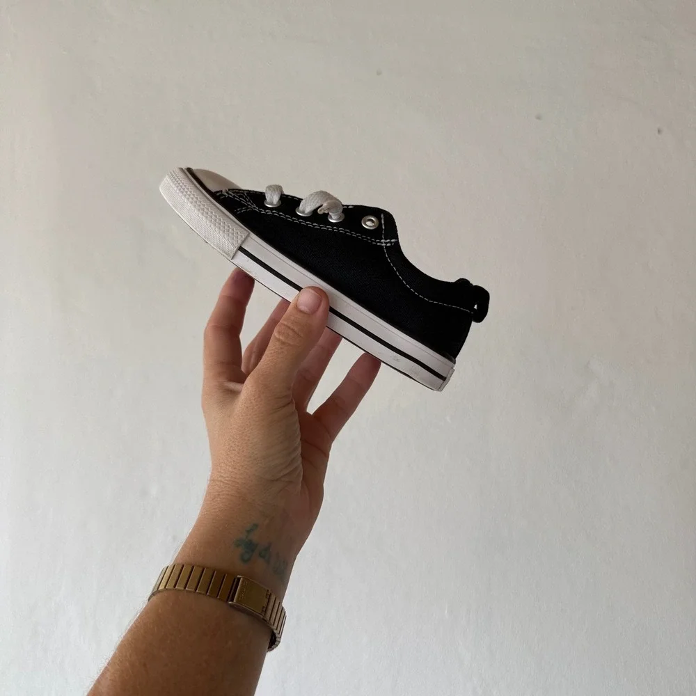 Converse Chuck Taylor All Star Sneakers Toddler Size 9 Black White Low Top